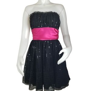 B Smart Strapless Sequined Dress NWT